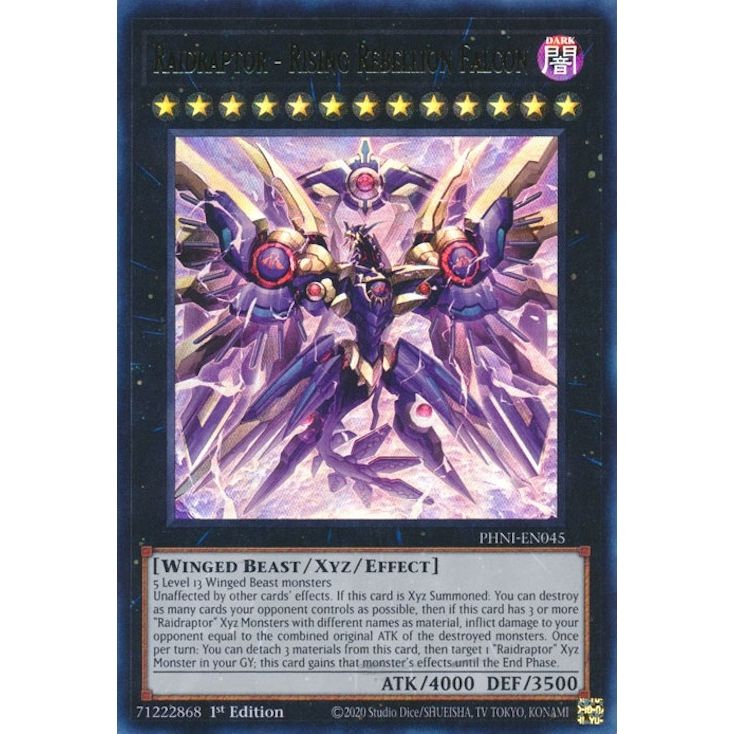 Image for Raidraptor - Rising Rebellion Falcon (PHNI-EN045) (PHNI) - YuGiOh
