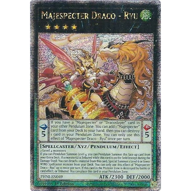 Image for Majespecter Draco - Ryu (Quarter Century Secret Rare) (PHNI-EN049) (PHNI) - YuGiOh