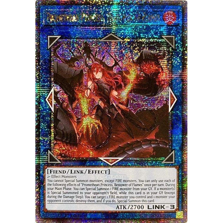 Image for Promethean Princess, Bestower of Flames (Quarter Century Secret Rare) (PHNI-EN052) (PHNI) - YuGiOh
