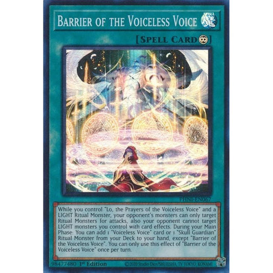 Image for Barrier of the Voiceless Voice (PHNI-EN067) (PHNI) - YuGiOh