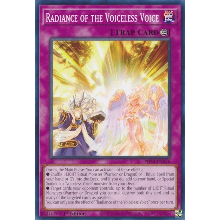 Image for Radiance of the Voiceless Voice (PHNI-EN076) (PHNI) - YuGiOh