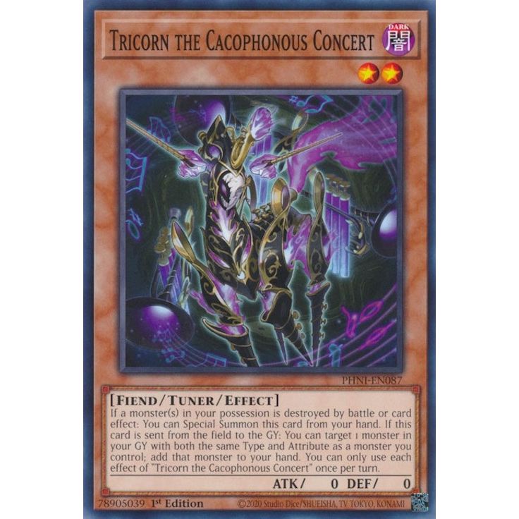 Image for Tricorn the Cacophonous Concert (PHNI-EN087) (PHNI) - YuGiOh
