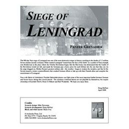 Image for Panzer Grenadier: Siege of Leningrad Supplement Book - Boardgames