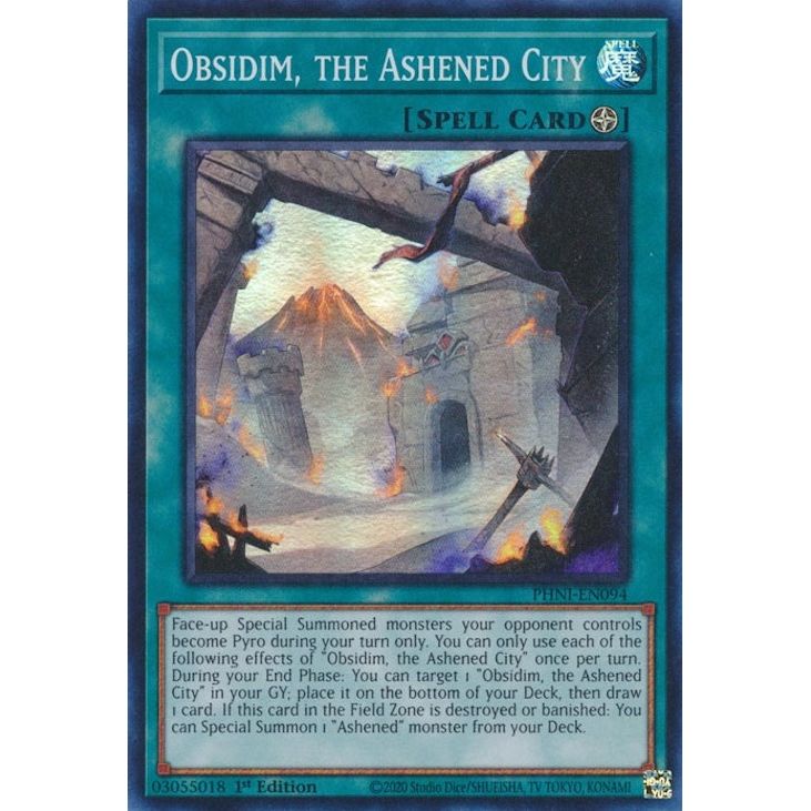Image for Obsidim, the Ashened City (PHNI-EN094) (PHNI) - YuGiOh