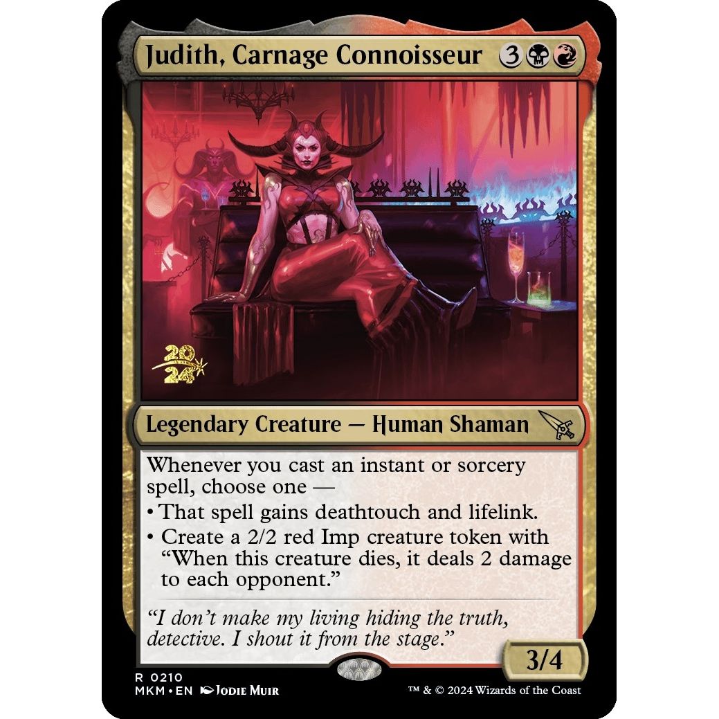 Image for Judith, Carnage Connoisseur (210) (PRE) - Magic: The Gathering