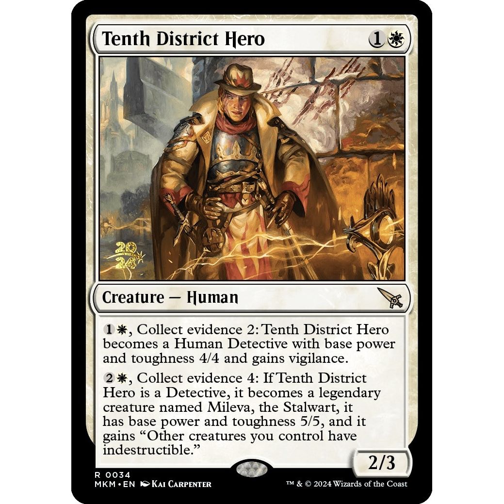 Image for Tenth District Hero (34) (PRE) - Magic: The Gathering