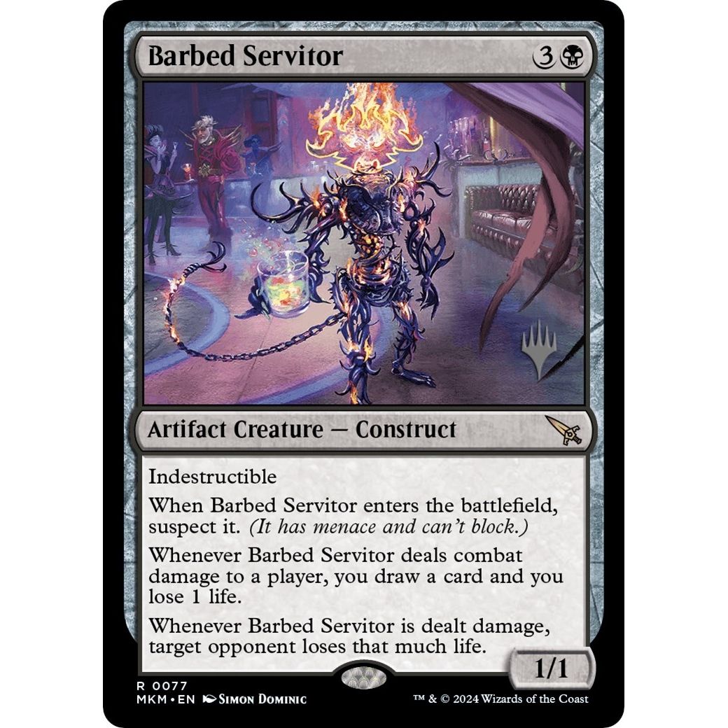 Image for Barbed Servitor (77) (PPMKM) - Magic: The Gathering