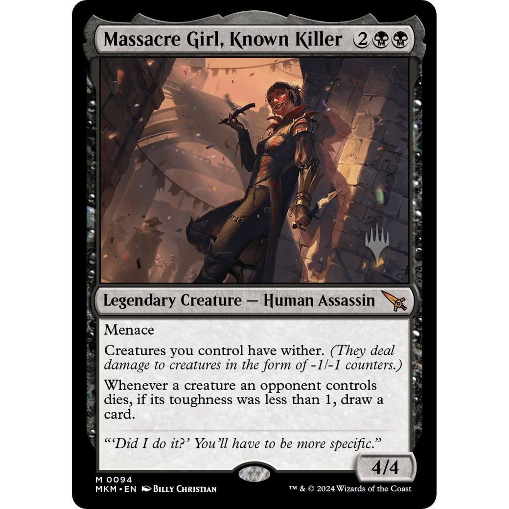 Image for Massacre Girl, Known Killer (94) (PPMKM) - Magic: The Gathering