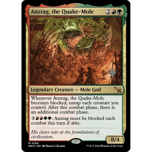 Image for Anzrag, the Quake-Mole (186) (PPMKM) - Magic: The Gathering