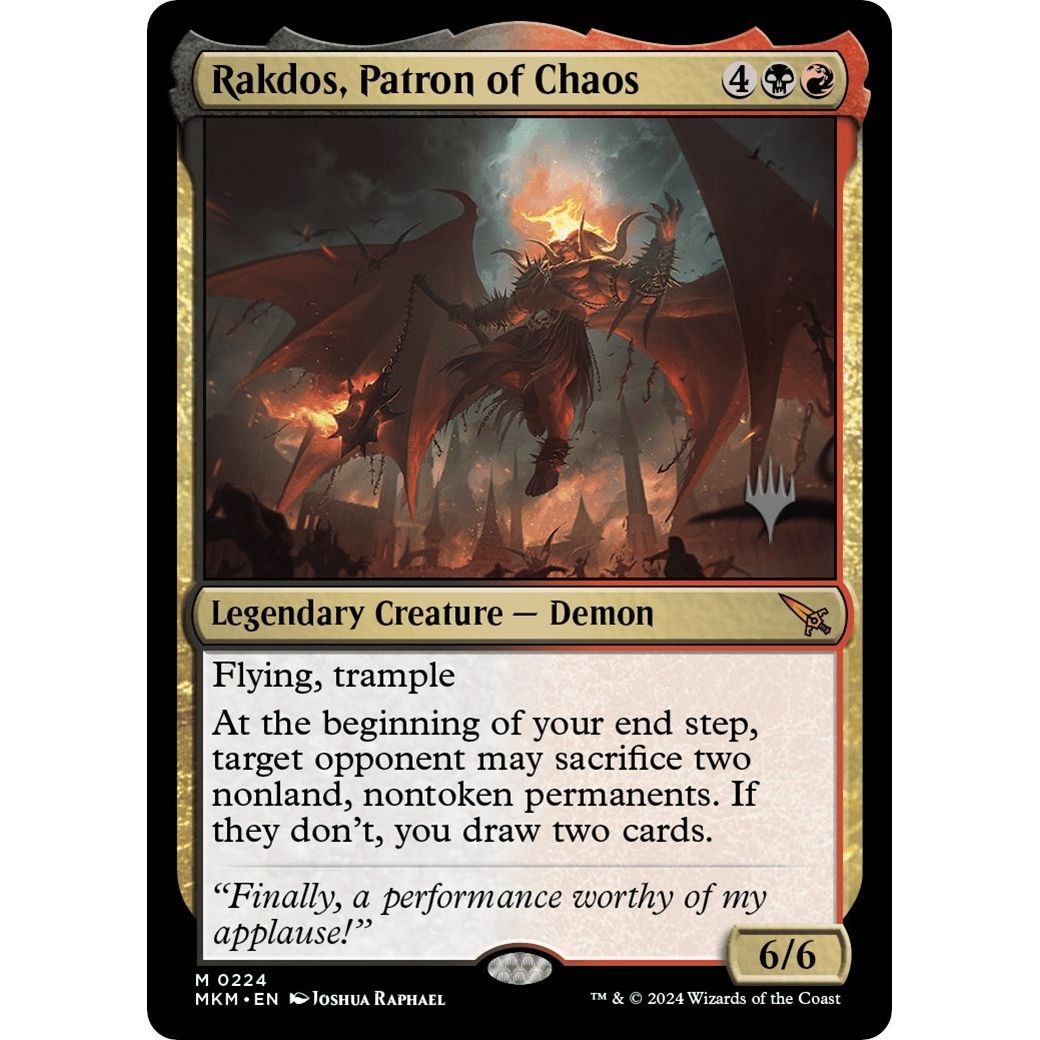 Image for Rakdos, Patron of Chaos (224) (PPMKM) - Magic: The Gathering