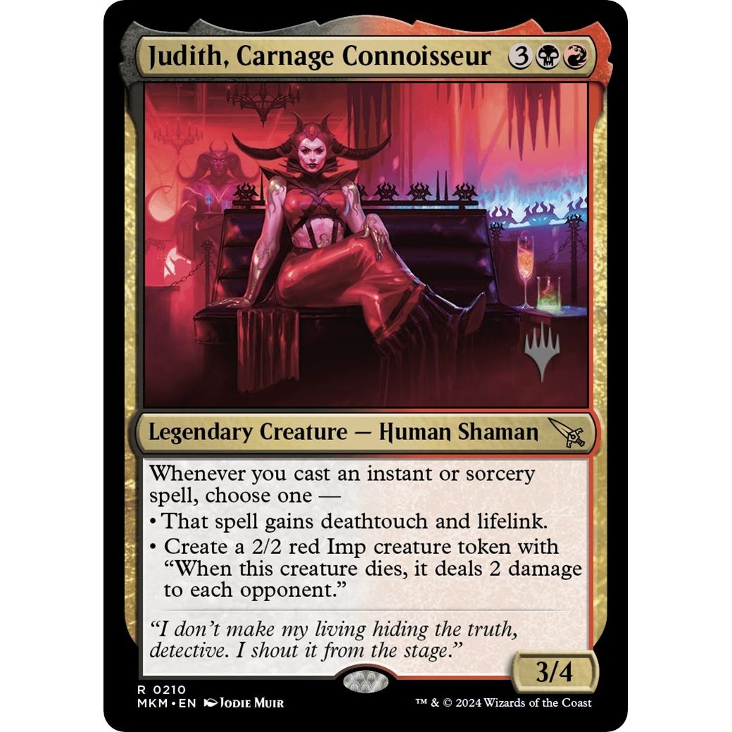 Image for Judith, Carnage Connoisseur (210) (PPMKM) - Magic: The Gathering