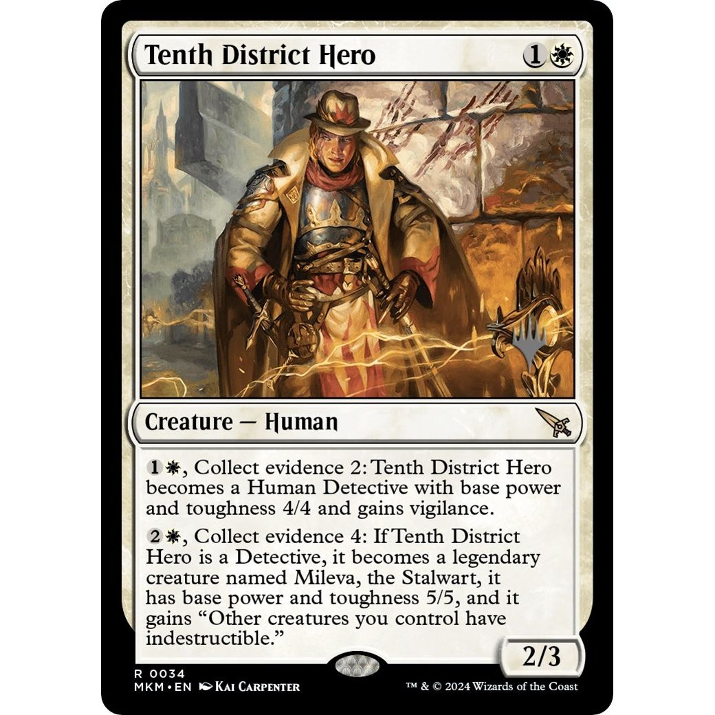 Image for Tenth District Hero (34) (PPMKM) - Magic: The Gathering