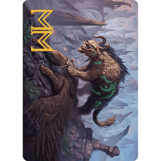 Image for Axebane Ferox Art Card (Gold-Stamped Signature) (13) (ASMKM) - Magic: The Gathering
