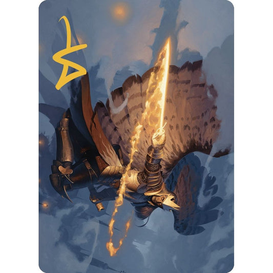 Image for Aurelia's Vindicator Art Card (Gold-Stamped Signature) (1) (ASMKM) - Magic: The Gathering