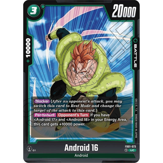 Image for Android 16 - FB01-073 (FB01-073) (FB01) - Dragon Ball Super: Fusion World