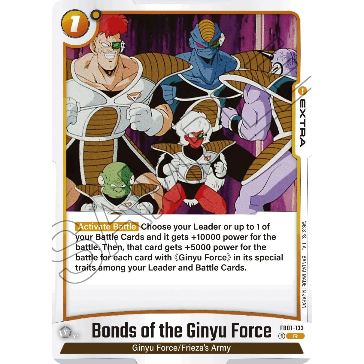 Image for Bonds of the Ginyu Force (FB01-133) (FB01) - Dragon Ball Super: Fusion World