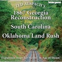 Image for Age of Steam Expansion: 1867 Georgia Reconstruction, South Carolina & Oklahoma Land Rush - Boardgames