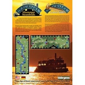 Image for Age of Steam Expansion: Mississippi Steamboats & Golden Spike - Boardgames