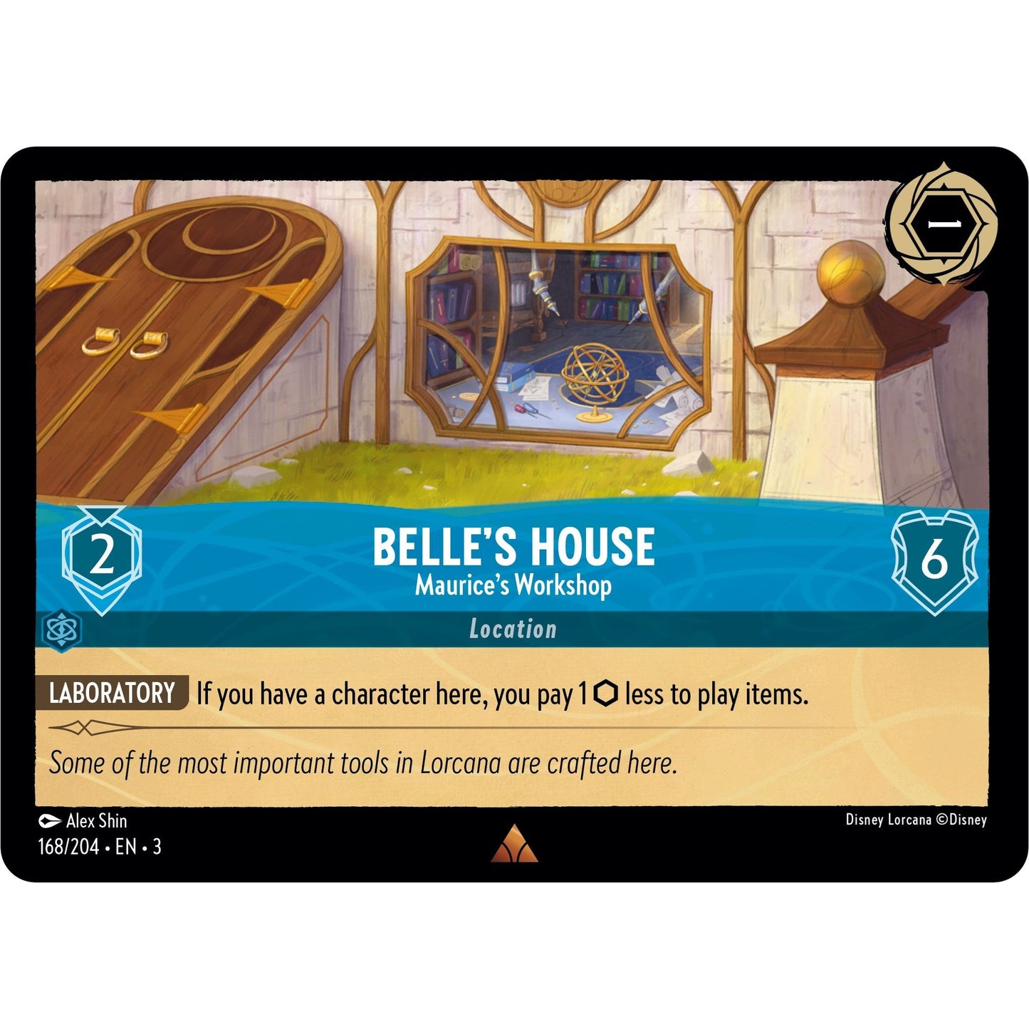 Image for Belle's House - Maurice's Workshop (168/204) (3) - Disney Lorcana
