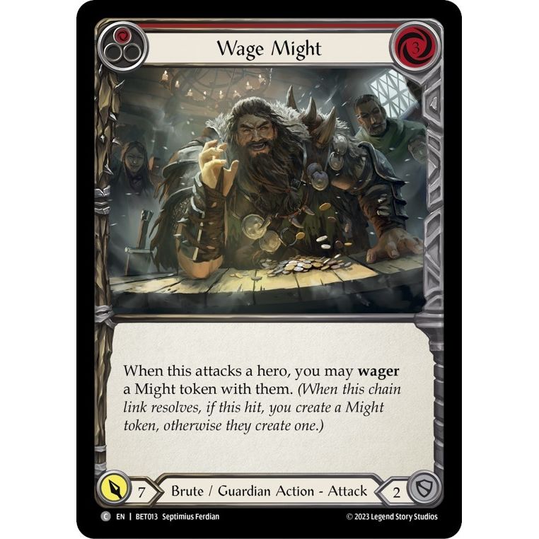 Image for Wage Might (Red) (BET013) - Flesh and Blood TCG
