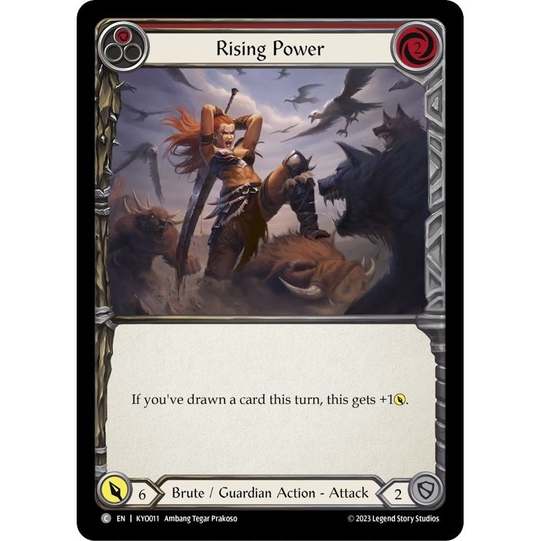 Image for Rising Power (Red) (KYO011) - Flesh and Blood TCG