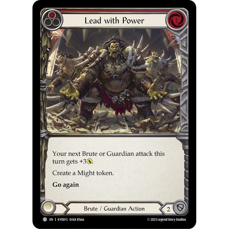Image for Lead with Power (Red) (KYO013) - Flesh and Blood TCG