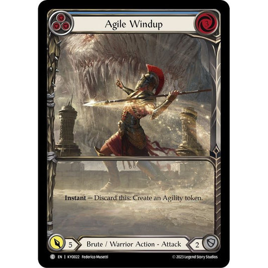 Image for Agile Windup (Blue) (KYO022) - Flesh and Blood TCG