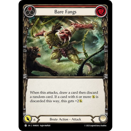 Image for Bare Fangs (Red) (RNR010) - Flesh and Blood TCG