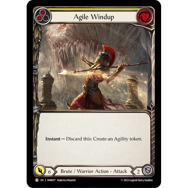Image for Agile Windup (Yellow) (RNR017) - Flesh and Blood TCG