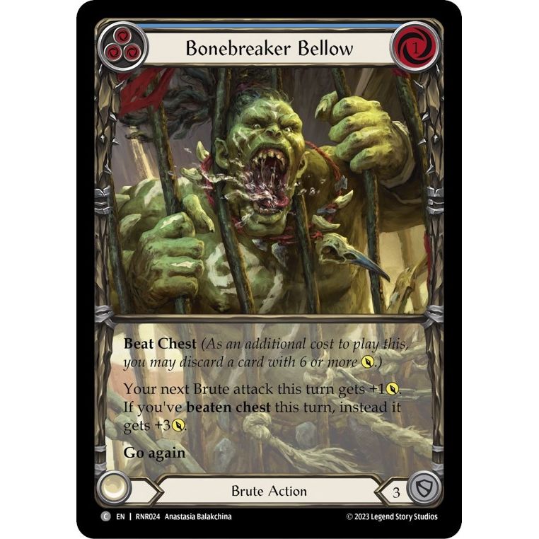 Image for Bonebreaker Bellow (Blue) (RNR024) - Flesh and Blood TCG