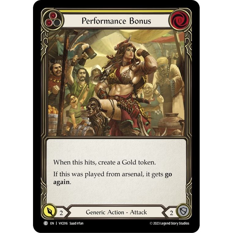 Image for Performance Bonus (Yellow) (VIC016) - Flesh and Blood TCG