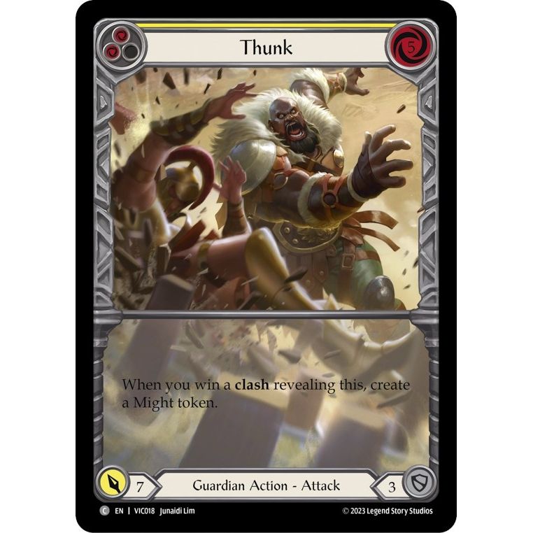 Image for Thunk (Yellow) (VIC018) - Flesh and Blood TCG
