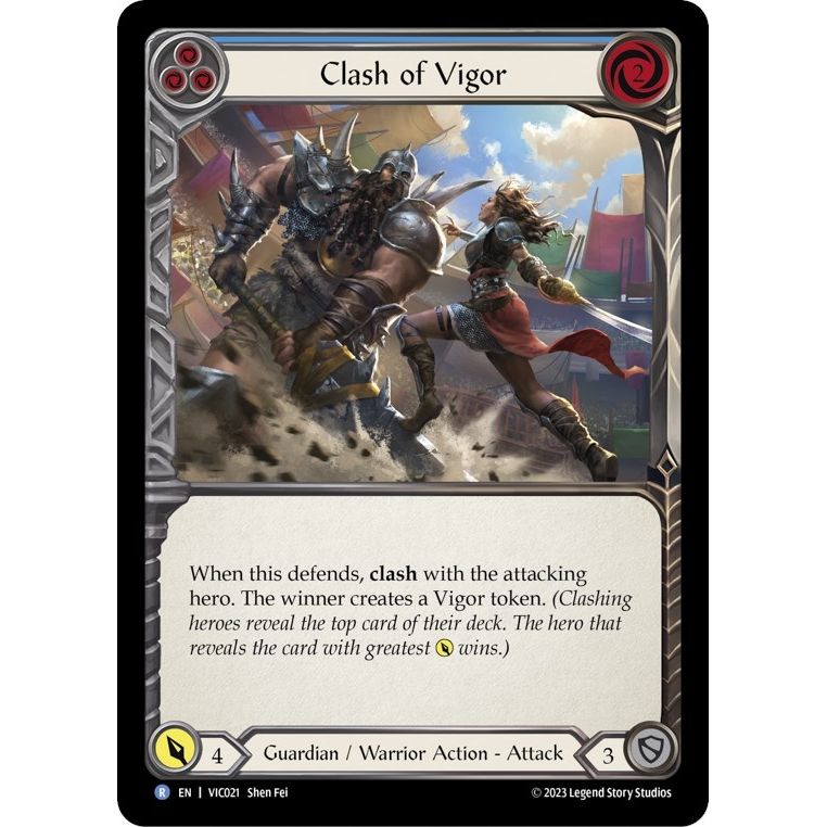 Image for Clash of Vigor (Blue) (VIC021) - Flesh and Blood TCG