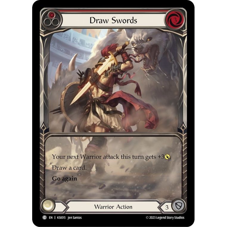 Image for Draw Swords (Red) (KSI015) - Flesh and Blood TCG