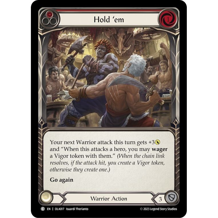 Image for Hold 'em (Red) (OLA017) - Flesh and Blood TCG