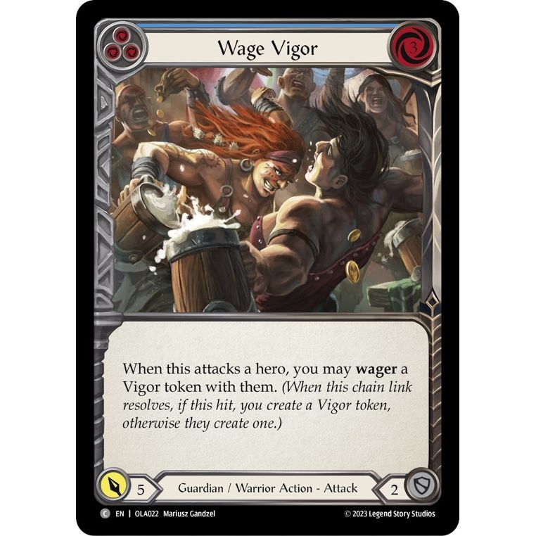 Image for Wage Vigor (Blue) (OLA022) - Flesh and Blood TCG