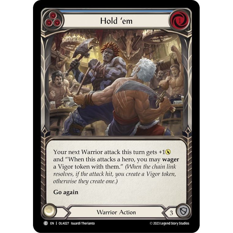 Image for Hold 'em (Blue) (OLA027) - Flesh and Blood TCG