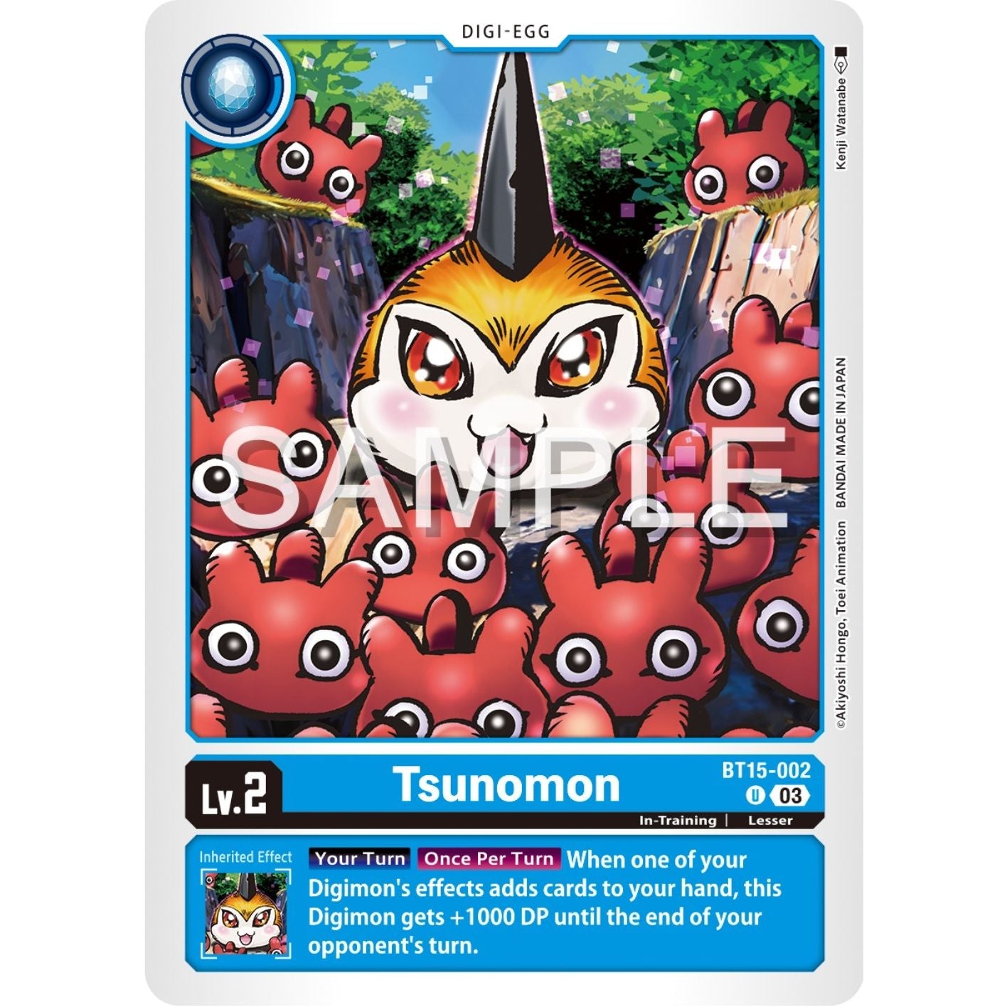 Image for Tsunomon (BT15-002 U) (BT15) - Digimon Card Game