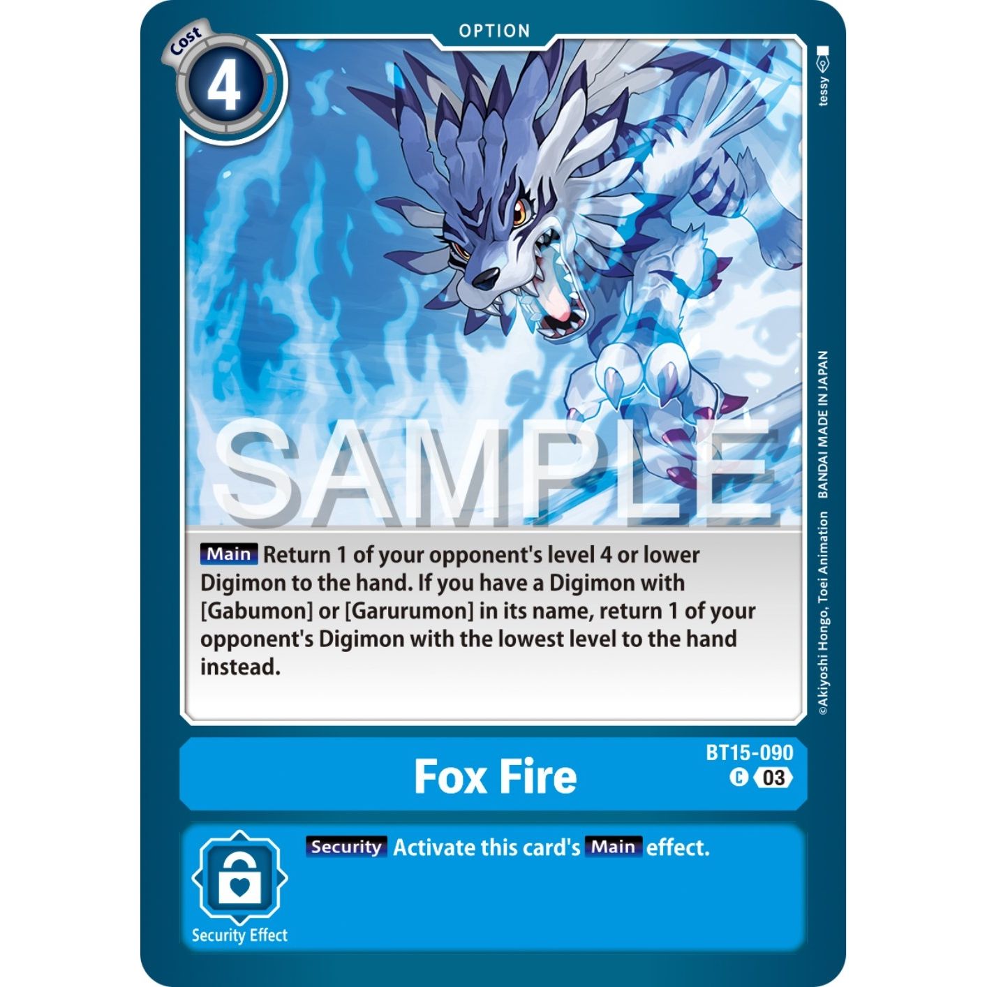 Image for Fox Fire (BT15-090 C) (BT15) - Digimon Card Game