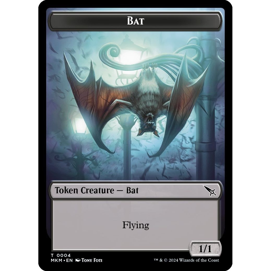 Image for Bat Token (4) (MKM) - Magic: The Gathering
