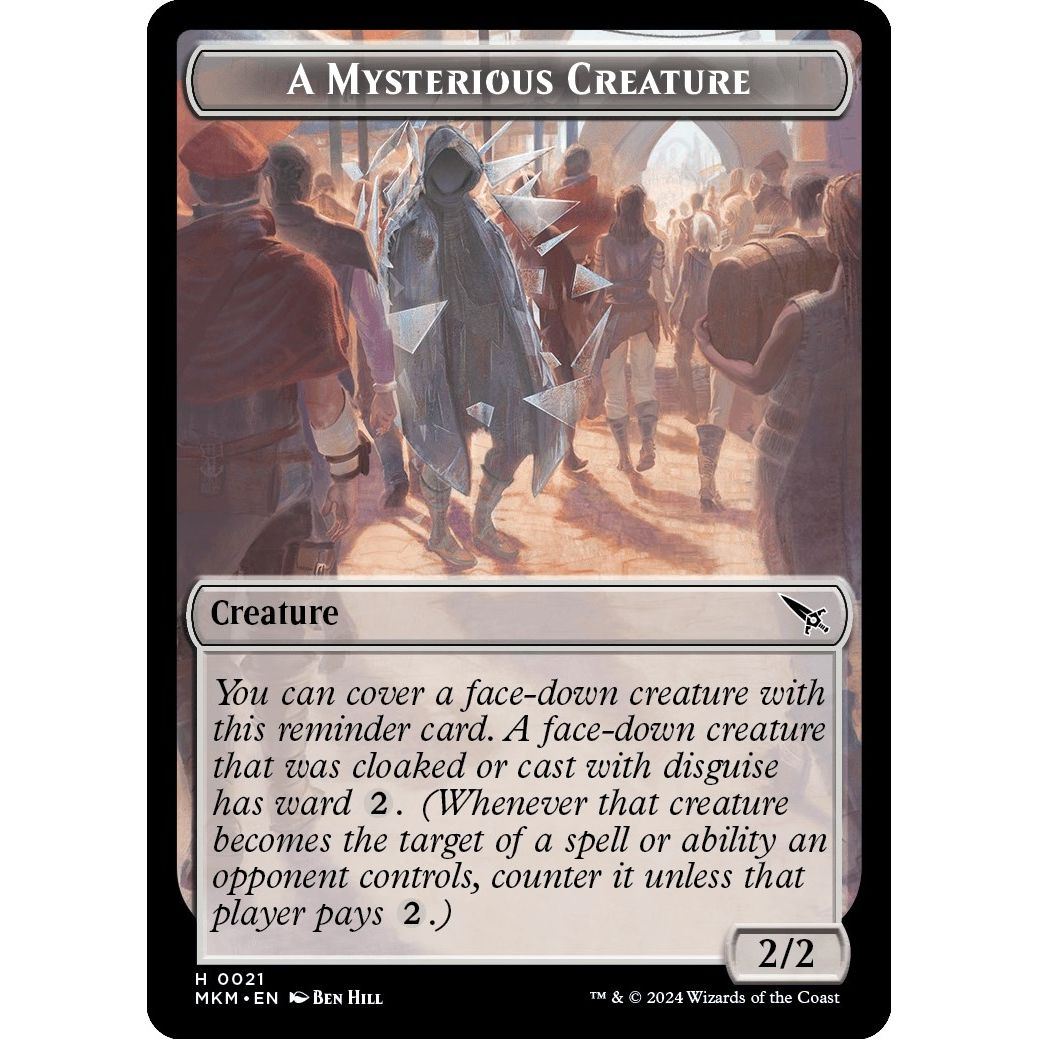 Image for A Mysterious Creature Token (21) (MKM) - Magic: The Gathering