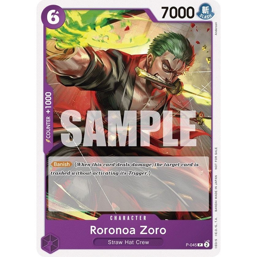 Image for Roronoa Zoro (OP-06 Pre-Release Tournament) [Participant] (P-045) (OP-PR) - One Piece Card Game
