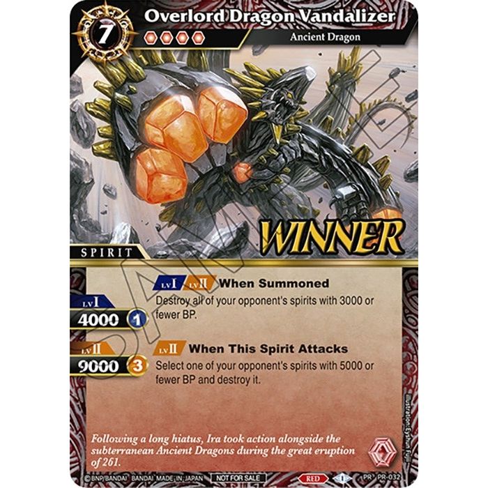 Image for Overlord Dragon Vandalizer (Tournament Pack Vol. 4 -Winner-) (PR-032) (LEP) - Battle Spirits Saga