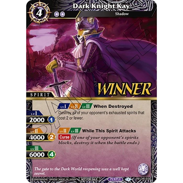 Image for Dark Knight Kay (Tournament Pack Vol. 4 -Winner-) (PR-034) (LEP) - Battle Spirits Saga