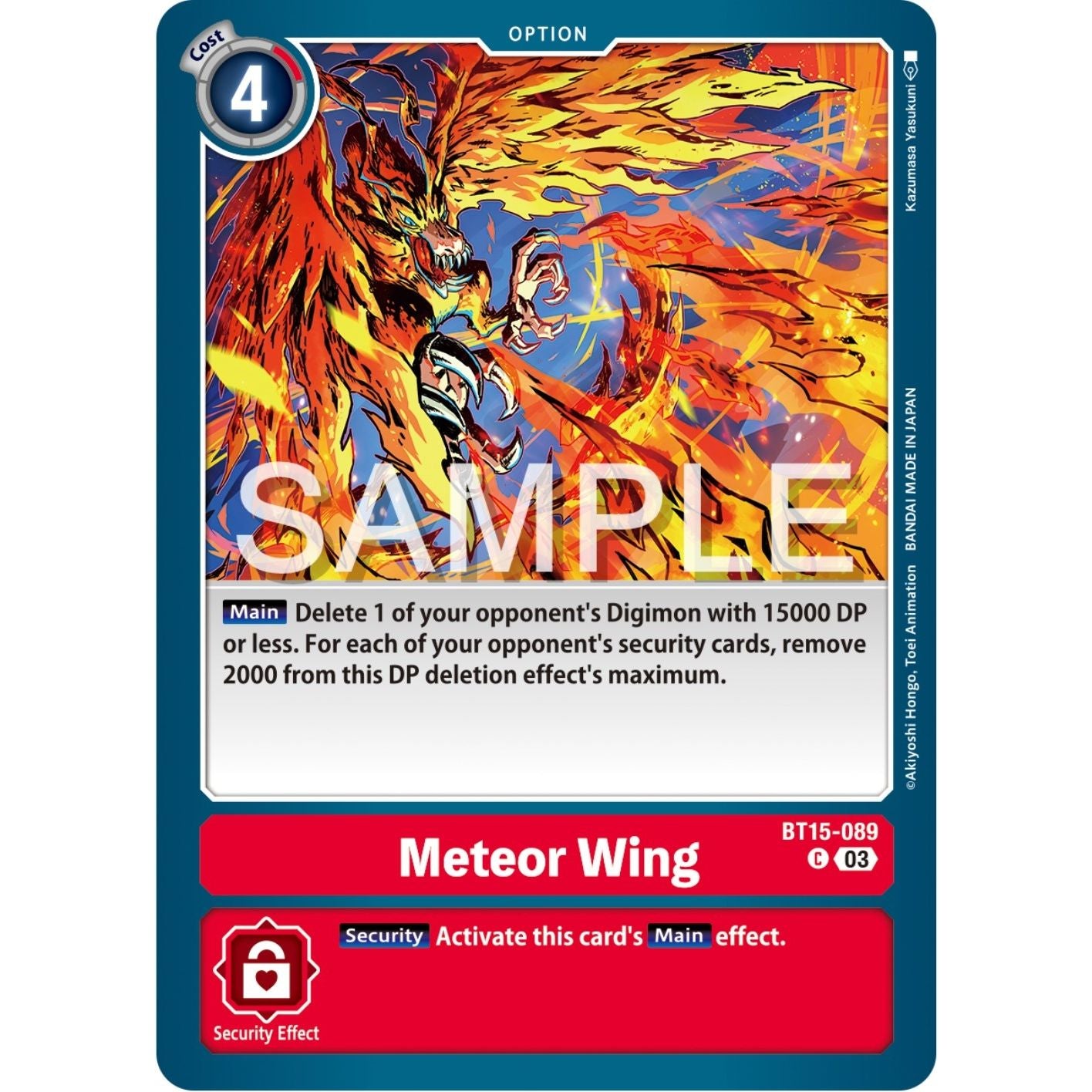 Image for Meteor Wing (BT15-089 C) (BT15) - Digimon Card Game