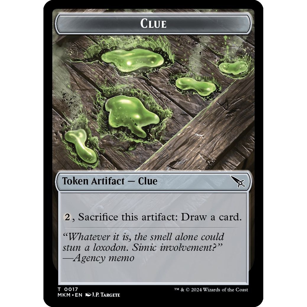 Image for Clue (0017) // A 0044 Double-Sided Token (17 // 44) (MKM) - Magic: The Gathering