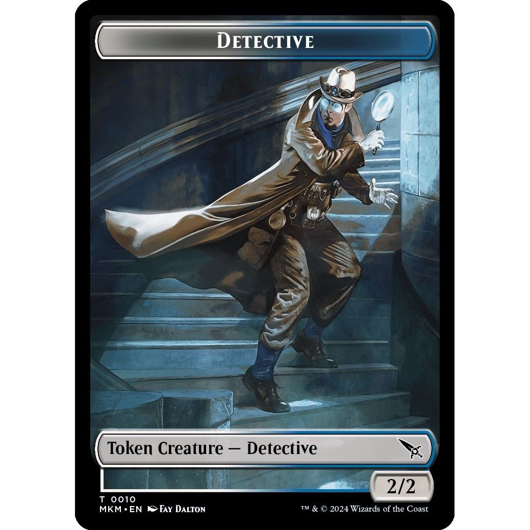 Image for Detective // Plant Double-Sided Token (10 // 9) (MKM) - Magic: The Gathering