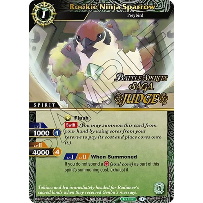 Image for Rookie Ninja Sparrow (Judge Pack Vol. 4) (BSS04-070) (LEP) - Battle Spirits Saga