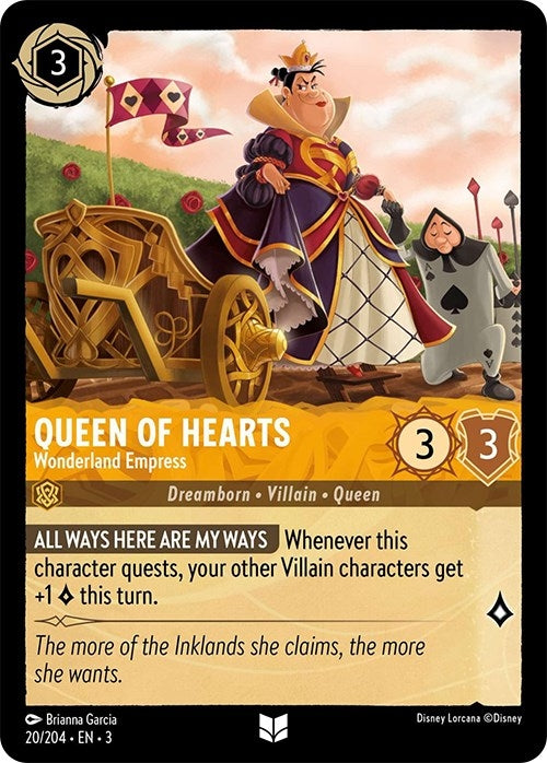 Image for Queen of Hearts - Wonderland Empress (20/204) (3) - Disney Lorcana