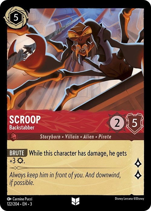 Image for Scroop - Backstabber (122/204) (3) - Disney Lorcana